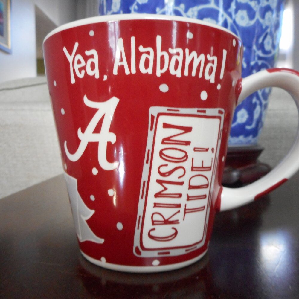 Univ of Alabama Glory Haus Mug Red & White EUC Roll Tide! #GraduationGift